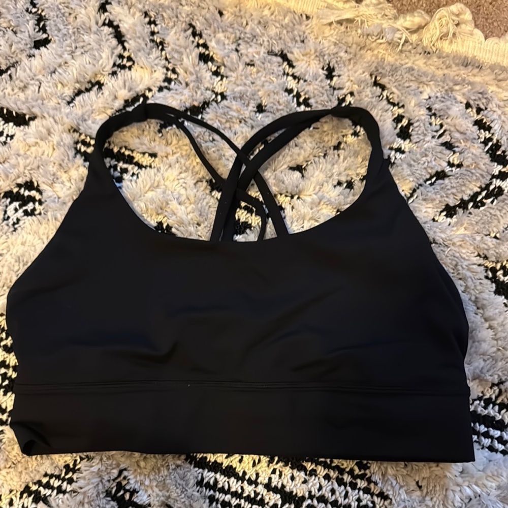 [ Black Lululemon Sports Bra ]